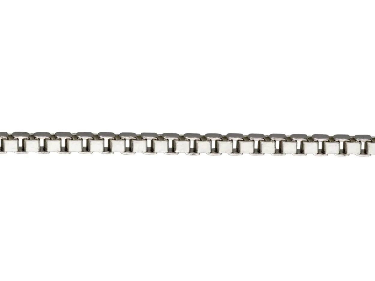 Sterling Silver 2.3mm Box Chain Loose Unhallmarked
