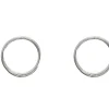 Sterling Silver 12mm Click Lock Hoops, Pack Of 2