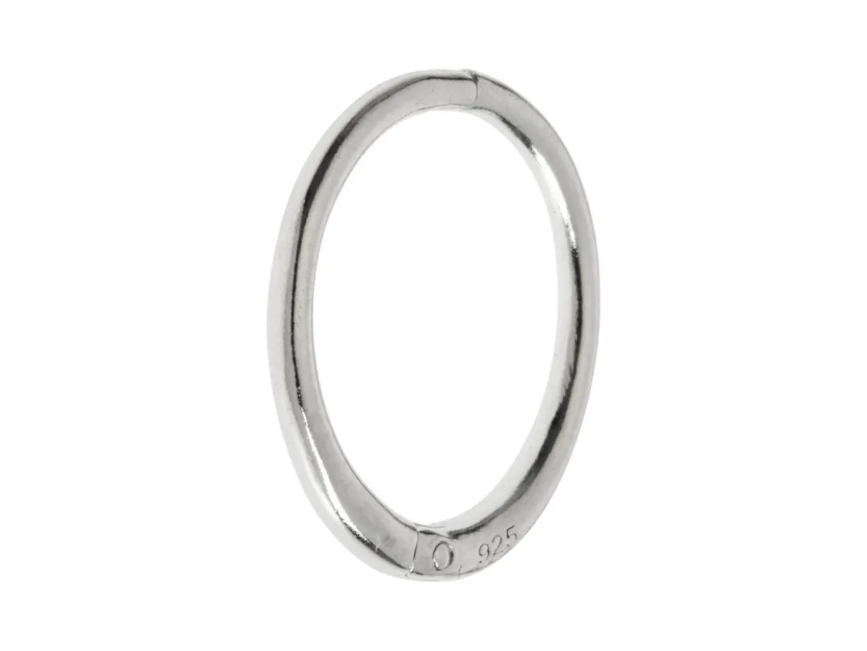 Sterling Silver 12mm Click Lock Hoops, Pack Of 2