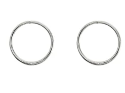 Sterling Silver 16.0mm Click Lock Hoops, Pack Of 2