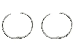 Sterling Silver 16.0mm Click Lock Hoops, Pack Of 2