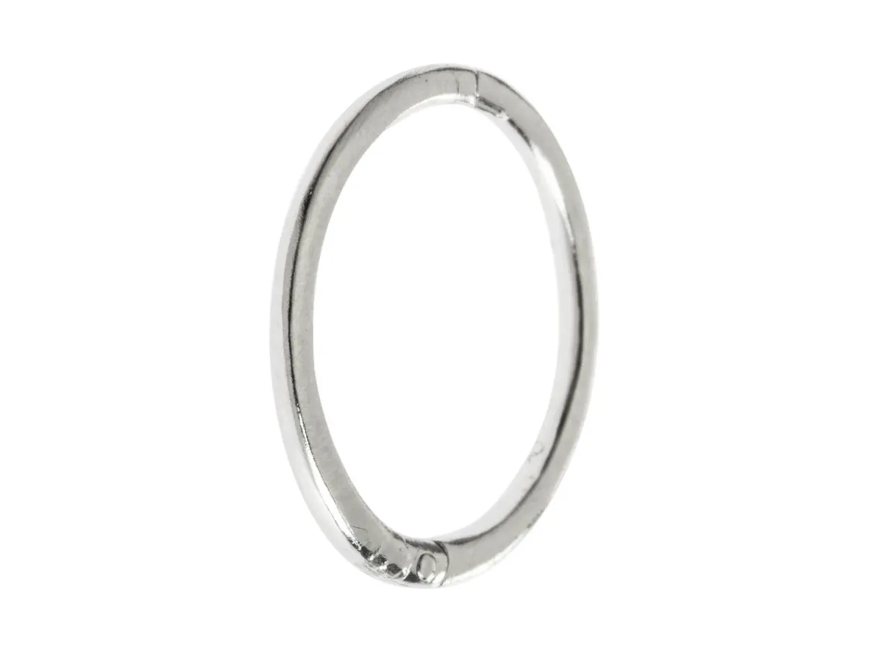 Sterling Silver 14mm Click Lock Hoops, Pack Of 2
