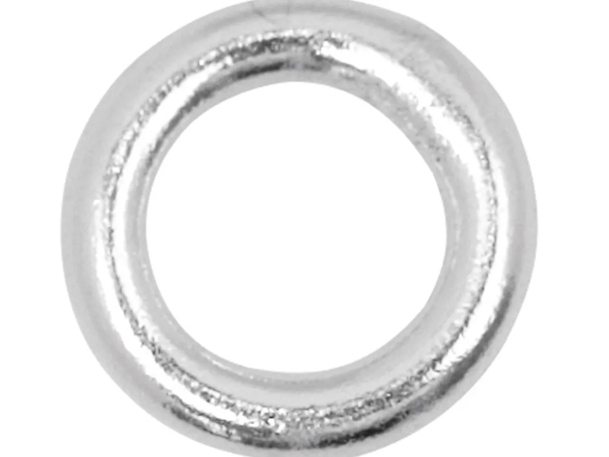 Sterling Silver 5mm Closed, Pack of 10, Jump Rings, 5mm Diameter X 1.0mm Round Wire