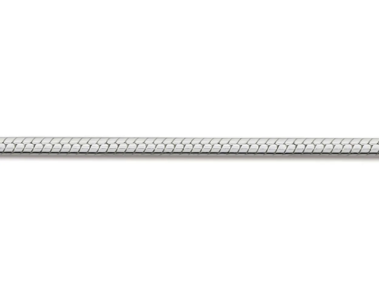 Sterling Silver 1.0mm Compact Snake Chain 20"/50cm Unhallmarked 100% Recycled Silver