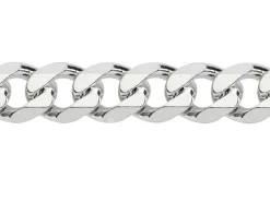 Sterling Silver 9.2mm Diamond Cut Metric Curb Chain 18