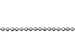 Sterling Silver 1.2mm Diamond Cut Ball Chain 20