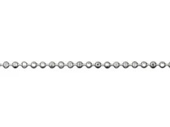 Sterling Silver 1.0mm Diamond Cut Ball Chain 20
