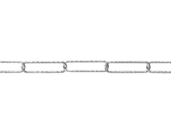Sterling Silver 3.5mm Diamond Cut Paperclip Trace Chain 18