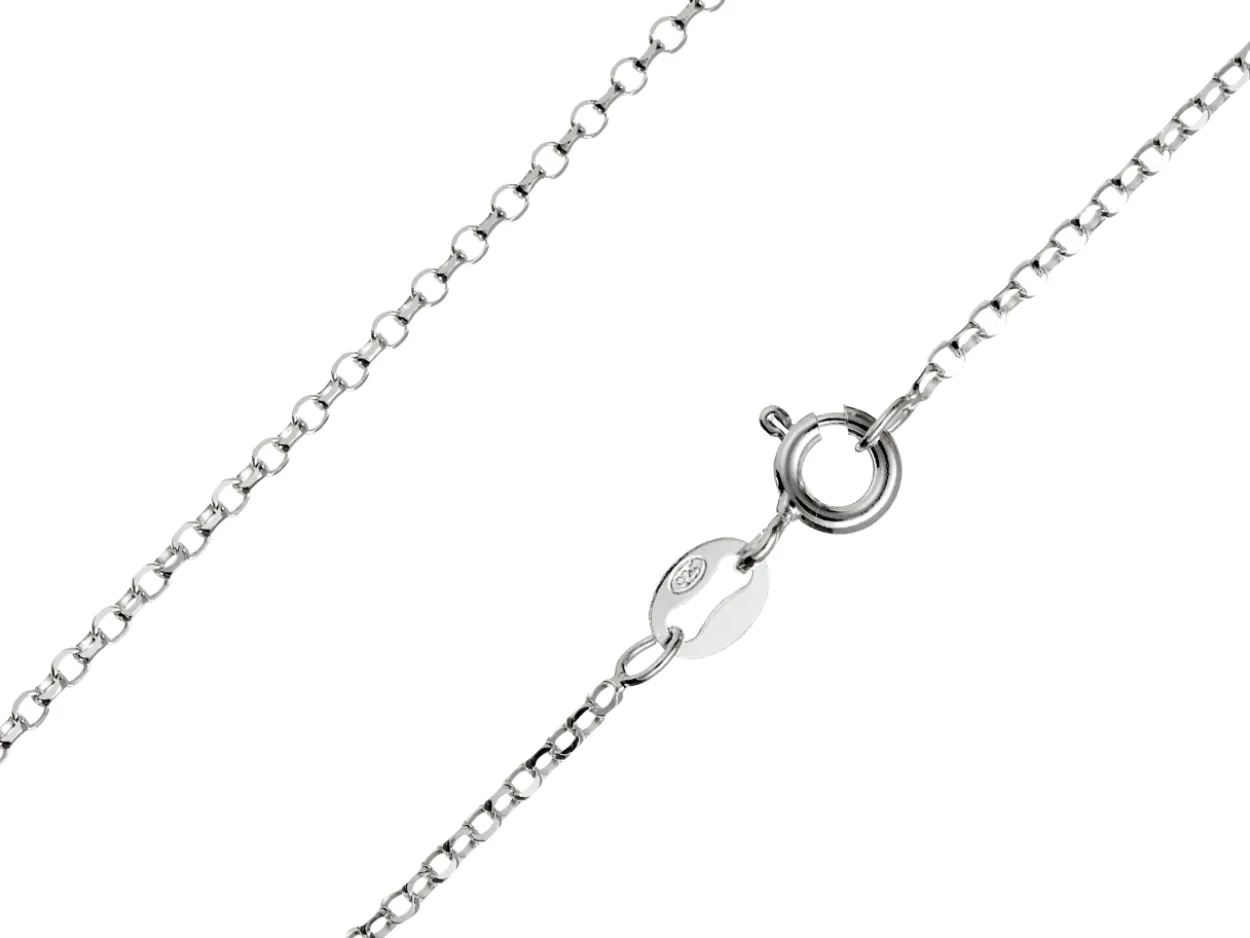 Sterling Silver 1.4mm Diamond Cut Round Belcher Chain 16"/40cm Unhallmarked 100% Recycled Silver