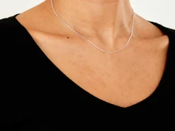 Sterling Silver 1.4mm Diamond Cut Round Belcher Chain 16