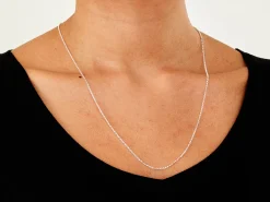 Sterling Silver 1.4mm Diamond Cut Round Belcher Chain 22