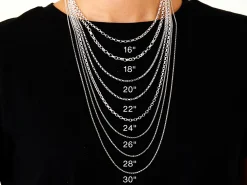 Sterling Silver 1.4mm Diamond Cut Round Belcher Chain 22