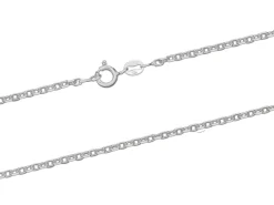 Sterling Silver 1.9mm Diamond Cut Oval Belcher Chain 18"/45cm Unhallmarked 100% Recycled Silver