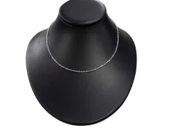 Sterling Silver 1.9mm Diamond Cut Oval Belcher Chain 18