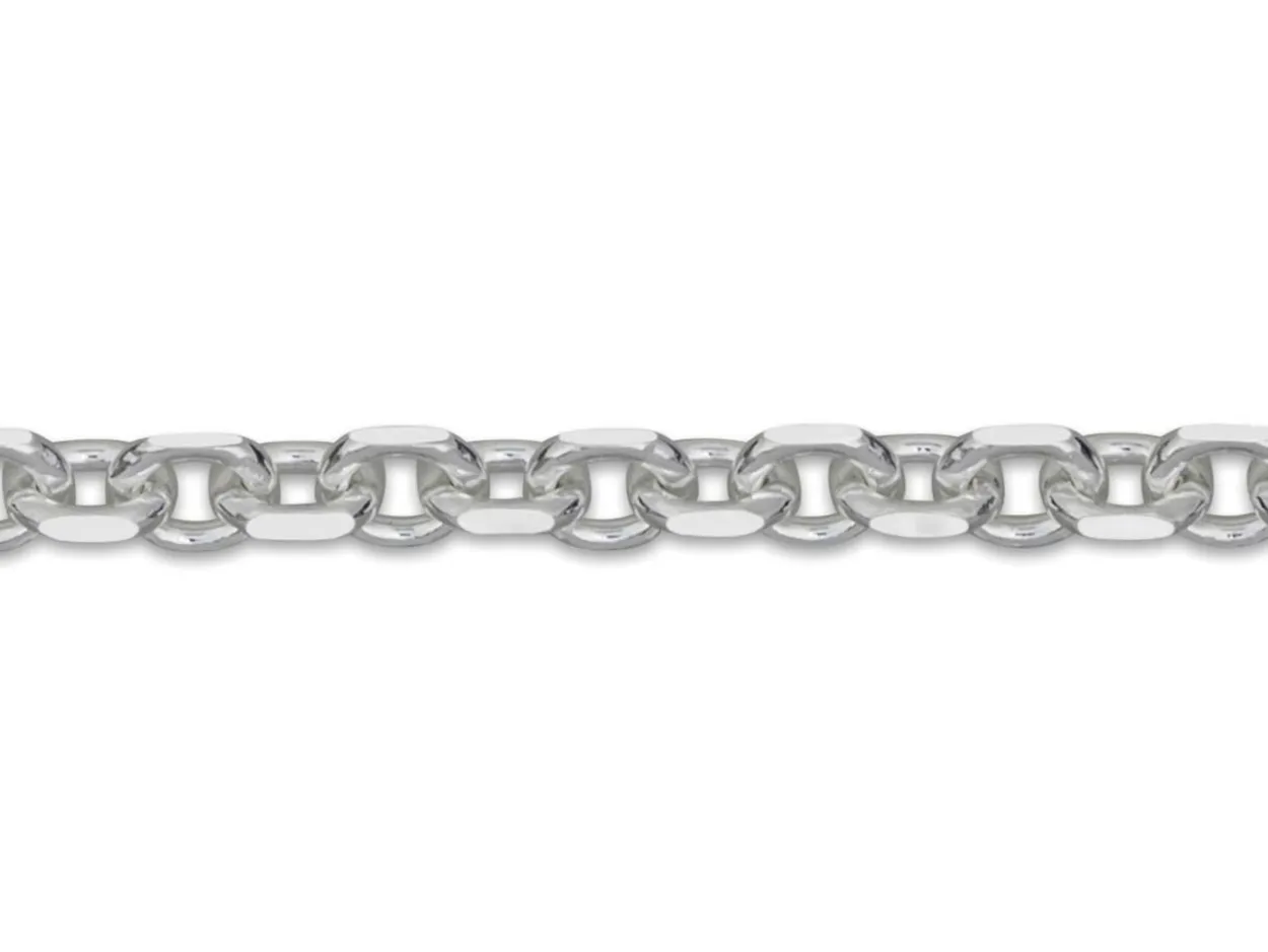 Sterling Silver 2.3mm Diamond Cut Oval Belcher Chain 20"/50cm Unhallmarked 100% Recycled Silver