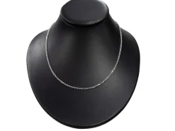 Sterling Silver 2.3mm Diamond Cut Oval Belcher Chain 20