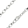 Sterling Silver 4.0mm Diamond Cut Oval Belcher Chain 24"/60cm Hallmarked, 100% Recycled Silver