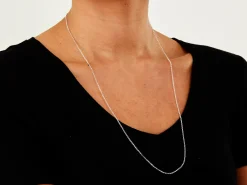 Sterling Silver 1.4mm Diamond Cut Round Belcher Chain 26