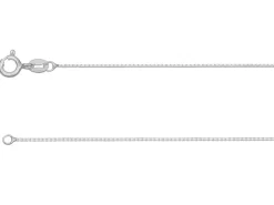 Sterling Silver 0.7mm Diamond Cut Box Chain 18"/45cm Unhallmarked 100% Recycled Silver