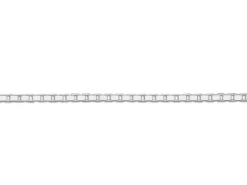 Sterling Silver 0.7mm Diamond Cut Box Chain 18