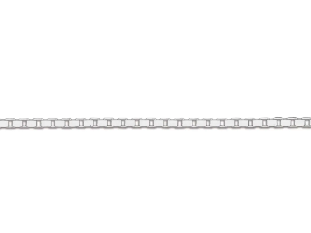 Sterling Silver 0.7mm Diamond Cut Box Chain 16"/40cm Unhallmarked 100% Recycled Silver