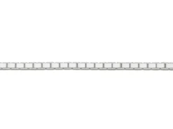Sterling Silver 0.9mm Diamond Cut Box Chain 18