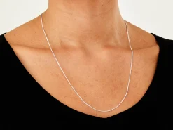 Sterling Silver 1.2mm Diamond Cut Curb Chain 22