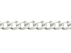 Sterling Silver 5.2mm Diamond Cut Metric Curb Bracelet 8.5