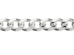 Sterling Silver 7.6mm Diamond Cut Metric Curb Chain 20
