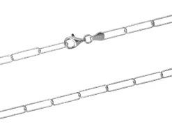 Sterling Silver 3.5mm Diamond Cut Paperclip Trace Chain 20"/50cm Unhallmarked 100% Recycled Silver