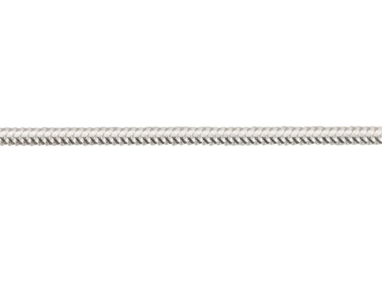 Sterling Silver 1.2mm Diamond Cut Round Snake Chain 16"/40cm Unhallmarked 100% Recycled Silver