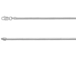 Sterling Silver 1.6mm Diamond Cut Round Snake Chain 20"/50cm Unhallmarked 100% Recycled Silver