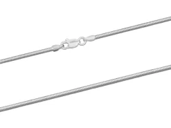 Sterling Silver 1.6mm Diamond Cut Round Snake Chain 20"/50cm Unhallmarked 100% Recycled Silver