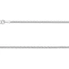 Sterling Silver 1.5mm Diamond Cut Round Spiga Chain 16"/40cm Unhallmarked 100% Recycled Silver