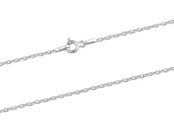 Sterling Silver 1.5mm Diamond Cut Oval Trace Chain 18"/45cm Unhallmarked 100% Recycled Silver