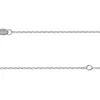 Sterling Silver 1.3mm Diamond Cut Oval Trace Chain With Extender 16-18"/40-45cm Unhallmarked
