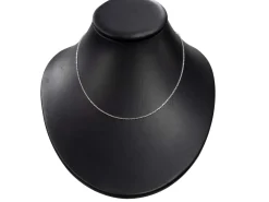 Sterling Silver 1.5mm Diamond Cut Oval Trace Chain 18