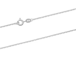 Sterling Silver 1.5mm Diamond Cut Oval Trace Chain 24"/60cm Unhallmarked 100% Recycled Silver