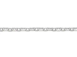 Sterling Silver 1.5mm Diamond Cut Oval Trace Chain 22