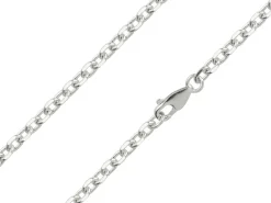 Sterling Silver 3.5mm Diamond Cut Oval Trace Bracelet 8.5"/21cm Hallmarked