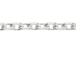 Sterling Silver 5.3mm Diamond Cut Oval Trace Chain 20
