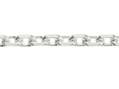 Sterling Silver 5.3mm Diamond Cut Oval Trace Chain 18