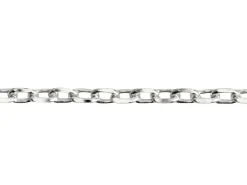 Sterling Silver 1.5mm Diamond Cut Oval Trace Chain Loose Unhallmarked 100% Recycled Silver