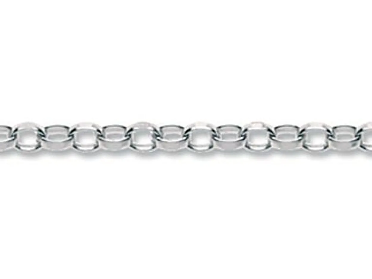 Sterling Silver 2.3mm Diamond Cut Oval Belcher Chain Loose Unhallmarked 100% Recycled Silver