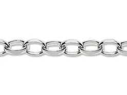 Sterling Silver 5.2mm Diamond Cut Oval Belcher Chain Loose Unhallmarked 100% Recycled Silver