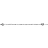 Sterling Silver 3.0mm Diamond Cut Prince Of Wales Rope Chain With Bead Station Loose Unhallmarked 100% Recycled Silver