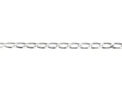 Sterling Silver 5.8mm Diamond Cut Open Curb Chain Loose Unhallmarked 100% Recycled Silver