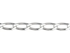 Sterling Silver 5.8mm Diamond Cut Open Curb Chain Loose Unhallmarked 100% Recycled Silver