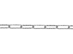 Sterling Silver 3.5mm Diamond Cut Paperclip Trace Chain Loose Unhallmarked 100% Recycled Silver