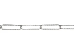 Sterling Silver 4.0mm Diamond Cut Paperclip Trace Chain Loose Unhallmarked 100% Recycled Silver